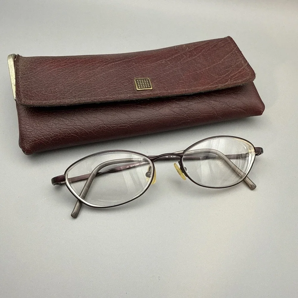 RALPH LAUREN POLO AUTHENTIC VINTAGE EYEGLASS FRAMES RL647 FULL RIM OVAL PLUM HOT
